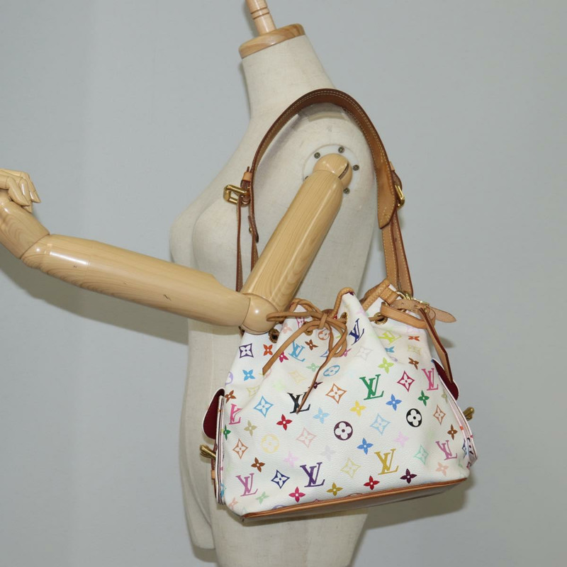 【日本直送】路易威登 Monogram Multicolor Petit Noe 白手袋 M42229 LV 正品 121428M-28
