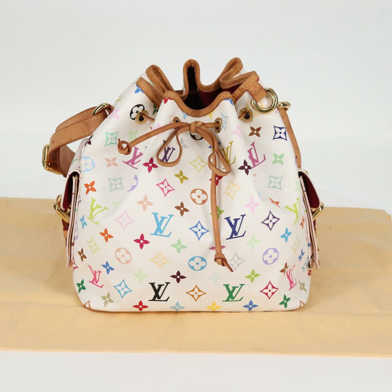 【日本直送】路易威登 Monogram Multicolor Petit Noe 白手袋 M42229 LV 正品 121500SAM-11