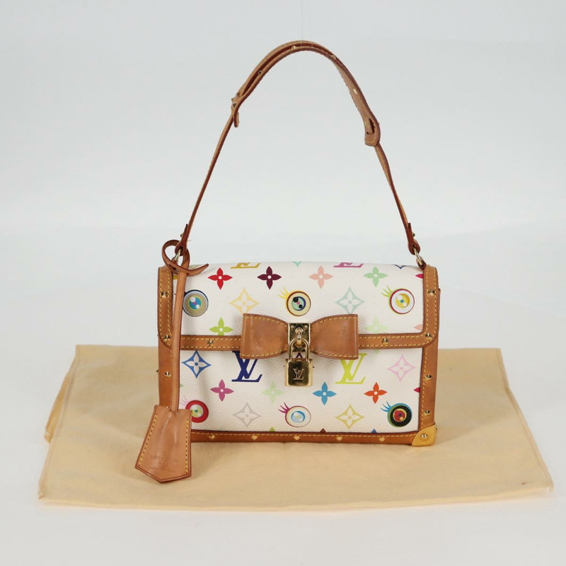 【日本直送】路易威登 Monogram Pochette Eye Miss You 手提包 白色 M92055 正品 121439M-11