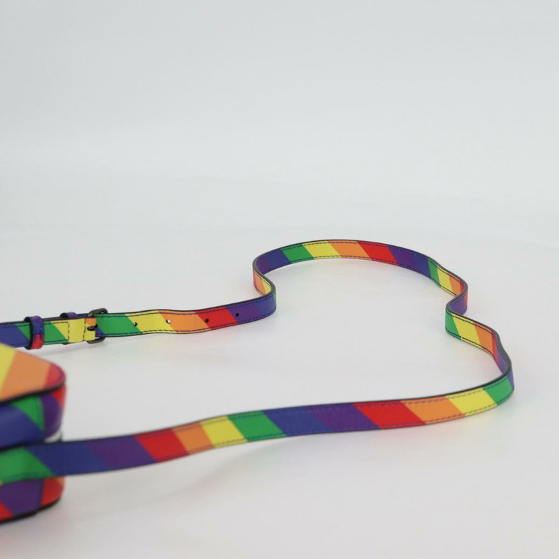 【日本直送】BALENCIAGA XS 相機包 單肩包 皮革 彩虹色 558171 正品 120939SAM-8