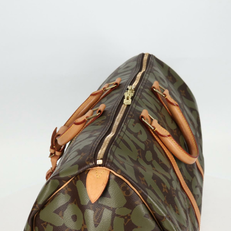 【日本直送】路易威登 Monogram Graffiti Keepall 50 波士頓包 卡其色 M92196 正品 115621SAM-5