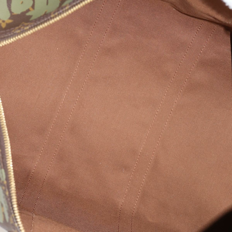 【日本直送】路易威登 Monogram Graffiti Keepall 50 波士頓包 卡其色 M92196 正品 115621SAM-9