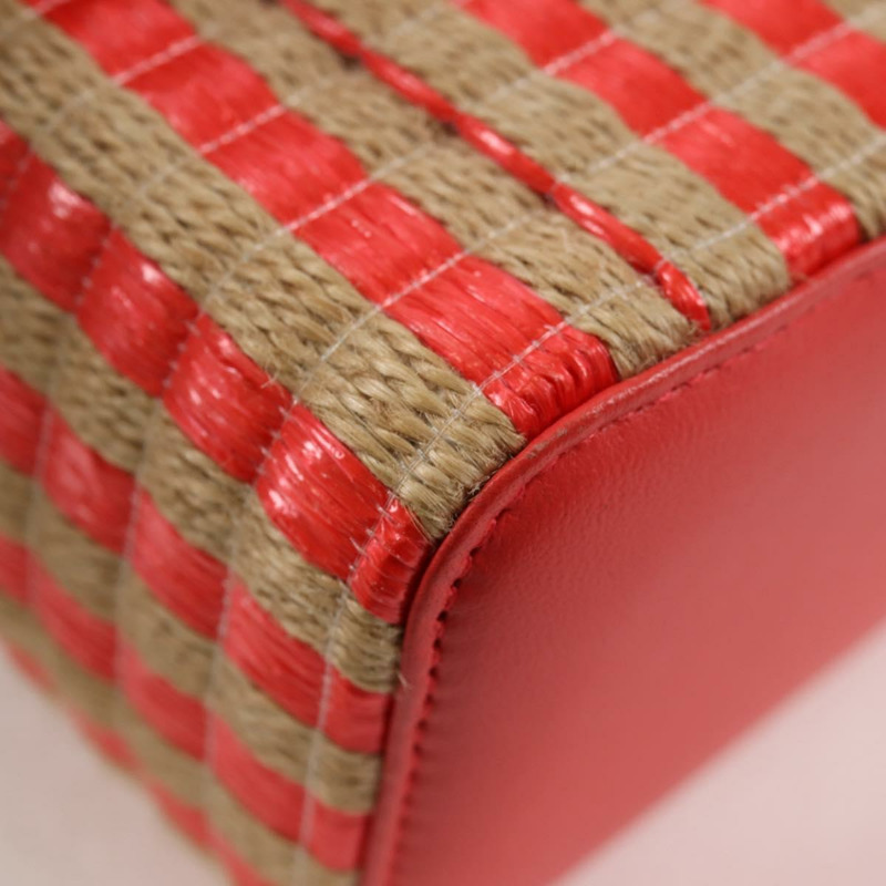 【日本直送】香奈兒 (CHANEL) 鏈條肩背包 草編 米色 金色 CC 標誌 正品 120168SAM-17