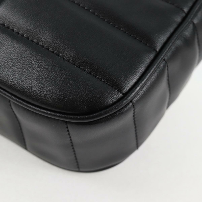 【日本直送】CELINE 鏈條單背包，黑色皮革，金色，正品，貨號 nb466SM-17