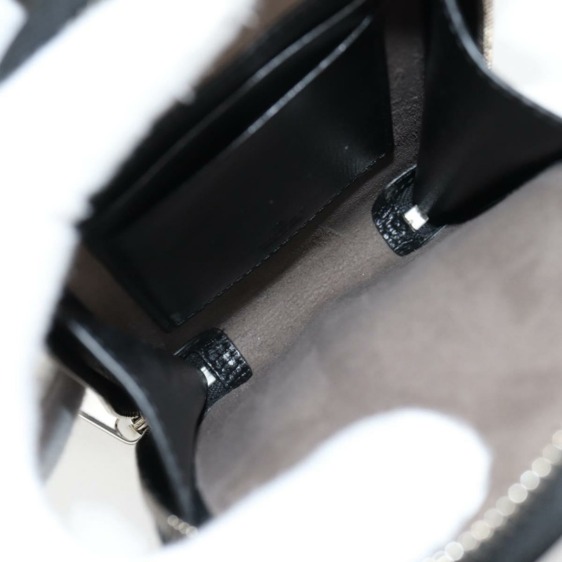 【日本直送】GUCCI GG Supreme 手機支架單肩包 PVC 黑銀 724357 正品 sw385M-9