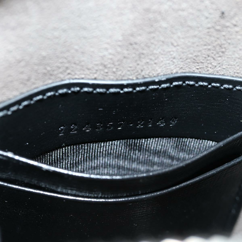 【日本直送】GUCCI GG Supreme 手機支架單肩包 PVC 黑銀 724357 正品 sw385M-10