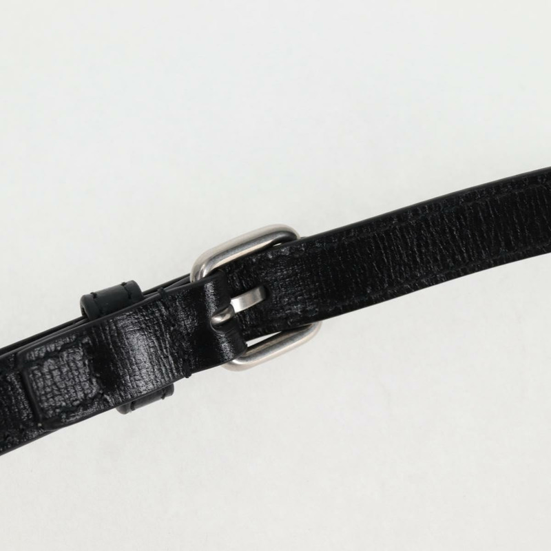 【日本直送】GUCCI GG Supreme 手機支架單肩包 PVC 黑銀 724357 正品 sw385M-14