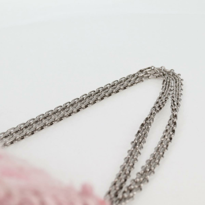 【日本直送】香奈兒 (CHANEL) 鏈條絎縫 23 2.55 肩背包 斜紋軟呢 粉紅色 CC 正品 121623SM-17