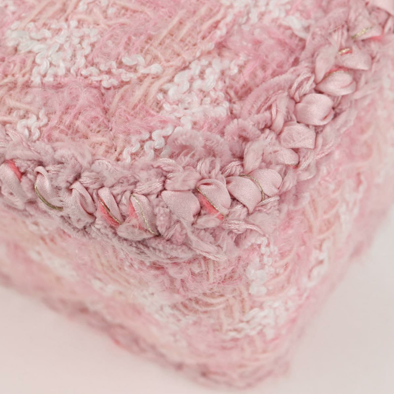 【日本直送】香奈兒 (CHANEL) 鏈條絎縫 23 2.55 肩背包 斜紋軟呢 粉紅色 CC 正品 121623SM-21