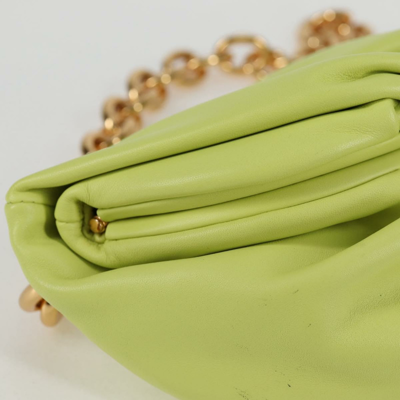 【日本直送】BOTTEGA VENETA 鏈條包 皮革 金 Auth 123813SAM-14