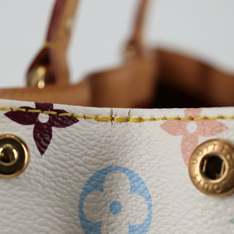 【日本直送】路易威登 Monogram Multicolor Aurelia MM 手提包 白色 M40094 正品 122956M-3