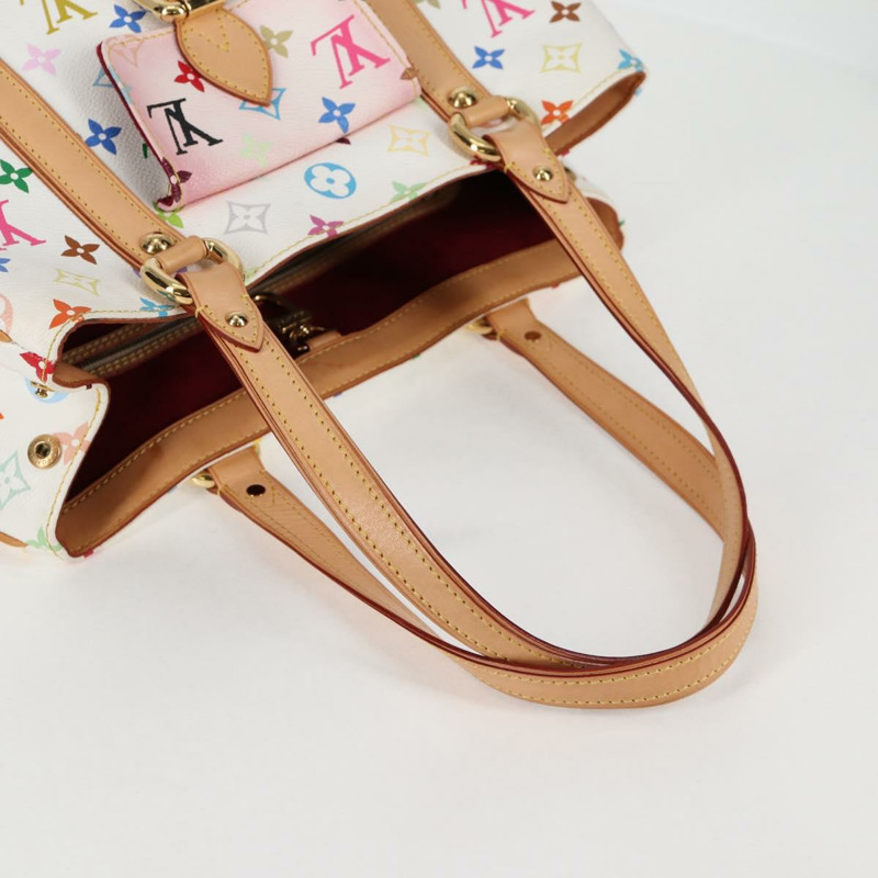 【日本直送】路易威登 Monogram Multicolor Aurelia MM 手提包 白色 M40094 正品 122956M-7