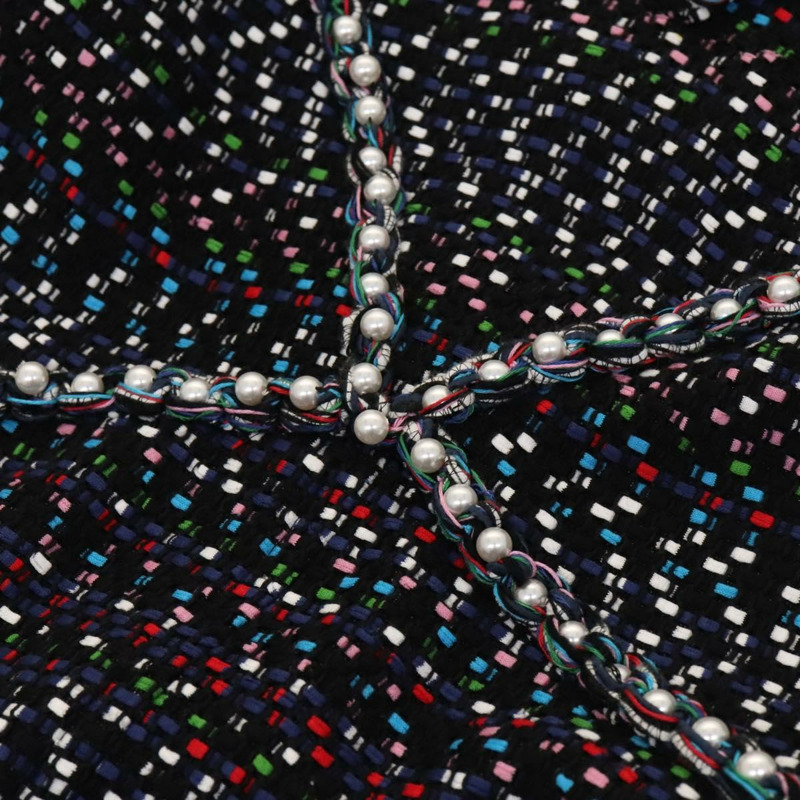 【日本直送】香奈兒 (CHANEL) 海軍藍斜紋軟呢連身衣 CC Auth BA2161M-3