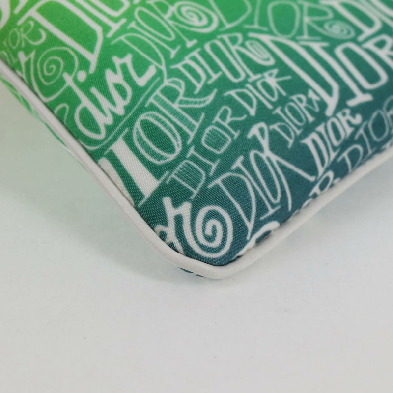 【日本直送】Christian Dior STUSSY 聯名款尼龍黃綠色手拿包 正品 123837M-7