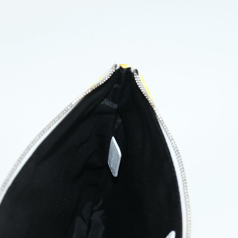 【日本直送】Christian Dior STUSSY 聯名款尼龍黃綠色手拿包 正品 123837M-18