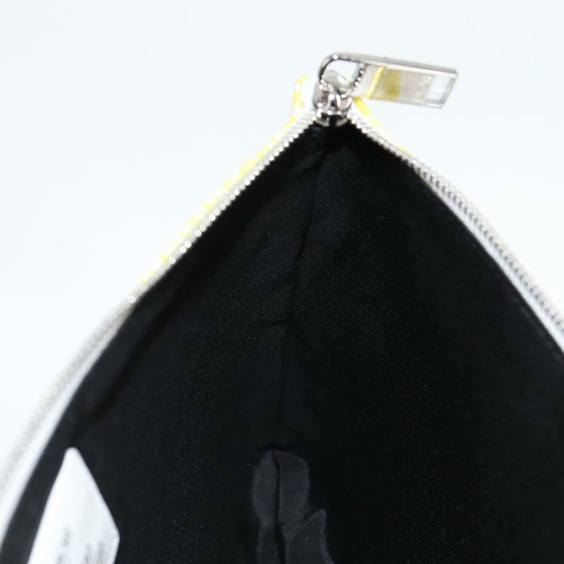 【日本直送】Christian Dior STUSSY 聯名款尼龍黃綠色手拿包 正品 123837M-19