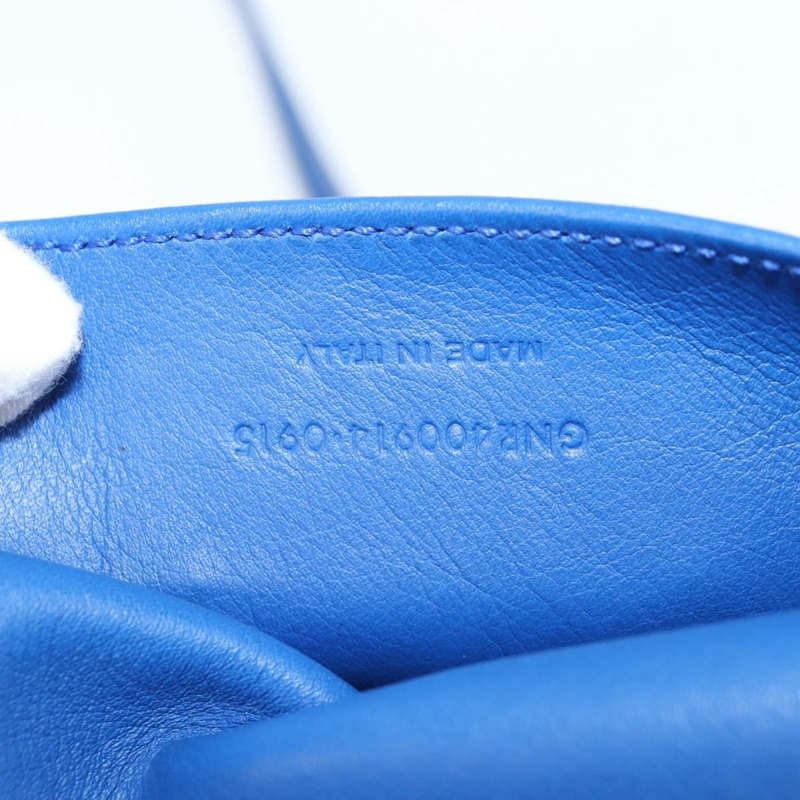 【日本直送】SAINT LAURENT Baby Kabas 手提包 皮革 2way 藍色金色 正品 123590M-11