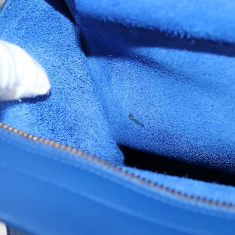 【日本直送】SAINT LAURENT Baby Kabas 手提包 皮革 2way 藍色金色 正品 123590M-29