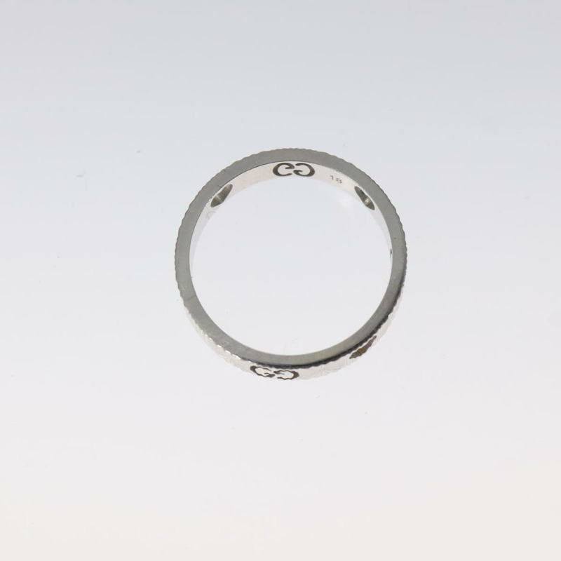 【日本直送】GUCCI 心形戒指 K18 銀金 (750) 4.4克 (18K) 銀 Auth 117299SAM-5