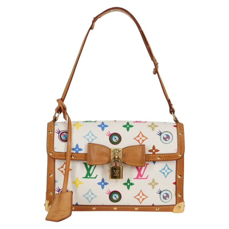 【日本直送】路易威登 (LOUIS VUITTON) 多彩絲帶手拿包 I Miss You M92051 正品 124891V-1