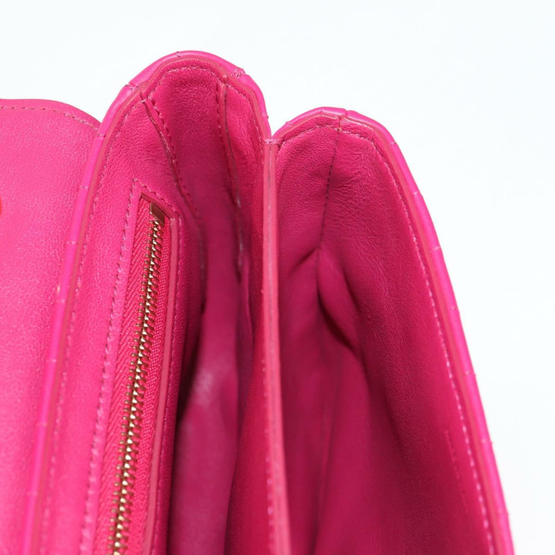 【日本直送】CELINE 鏈條單肩包 皮革 粉紅色 金飾 正品 125657SAM-24