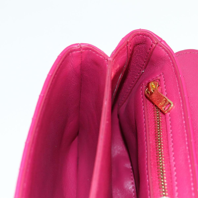 【日本直送】CELINE 鏈條單肩包 皮革 粉紅色 金飾 正品 125657SAM-25