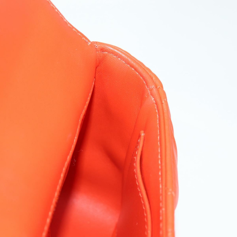 【日本直送】Christian Dior CARO Calo Microcannage 肩背包 皮革 橘色 正品 121261SAM-22