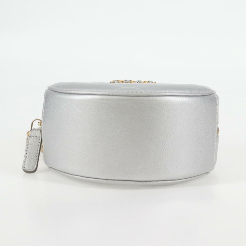 【日本直送】香奈兒 (CHANEL) 鏈 Chanel 19 單肩包 羊皮 金銀 CC Auth fm4698SM-4