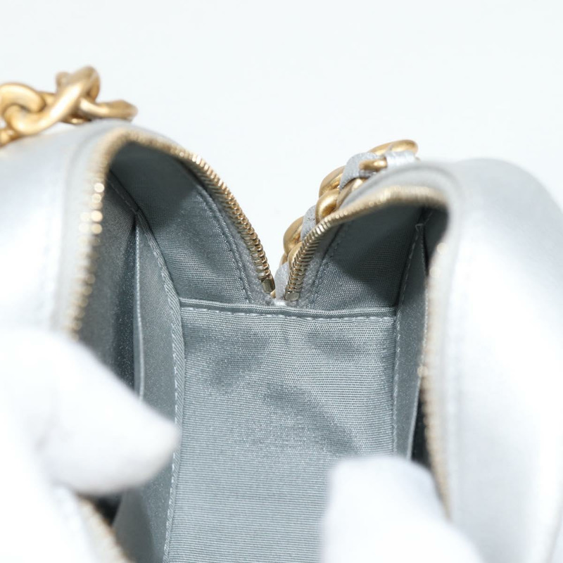 【日本直送】香奈兒 (CHANEL) 鏈 Chanel 19 單肩包 羊皮 金銀 CC Auth fm4698SM-22