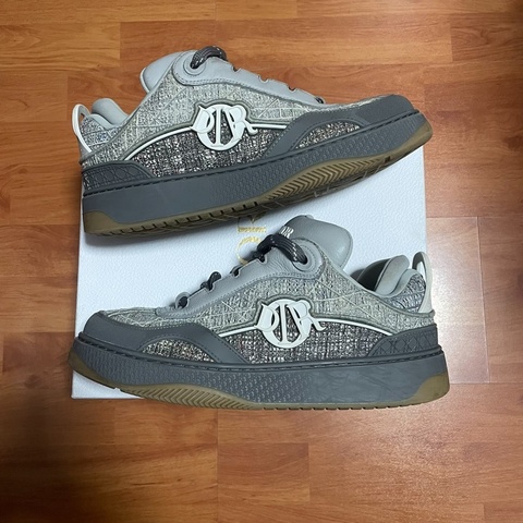 Dior迪奧b9s低幫男士板鞋 灰色 42碼