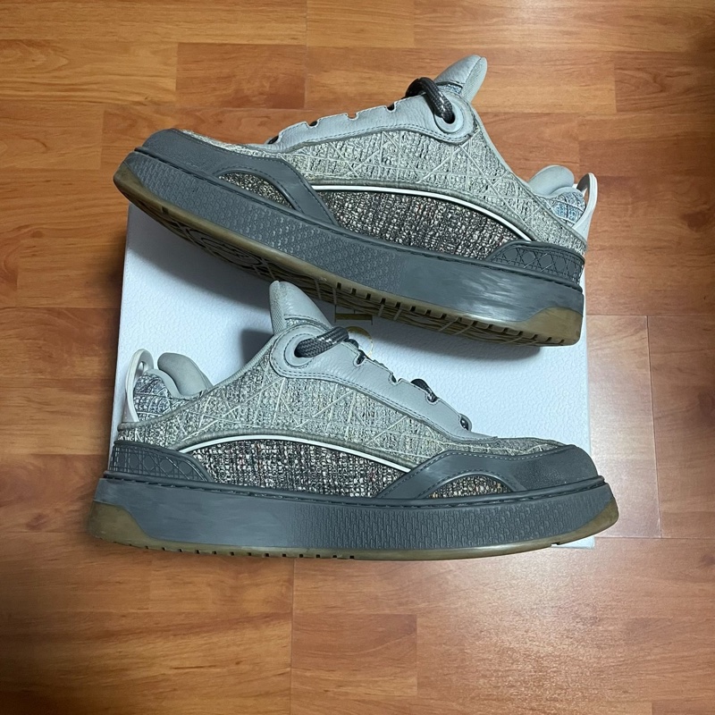 Dior迪奧b9s低幫男士板鞋 灰色 42碼-1