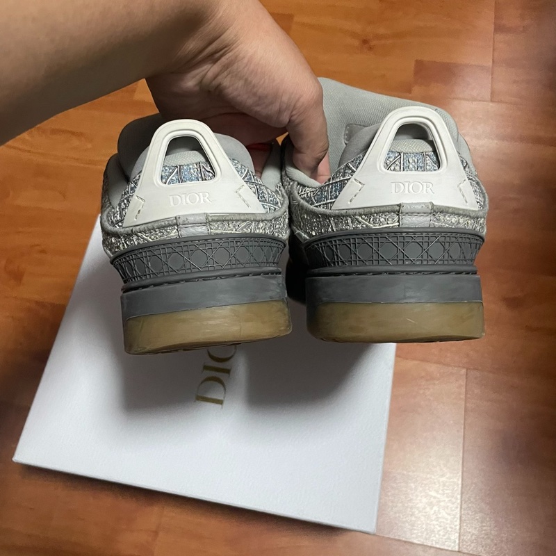 Dior迪奧b9s低幫男士板鞋 灰色 42碼-4