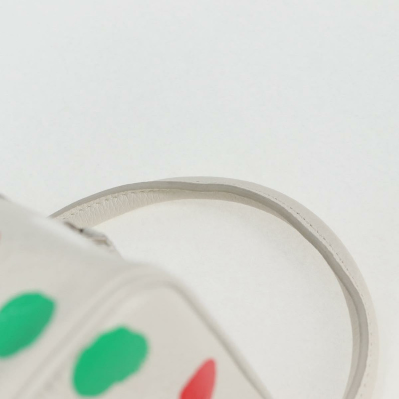 【日本直送】路易威登 Monogram Yayoi Kusama 方形手提包 白色 LV 正品 121522SAM-7