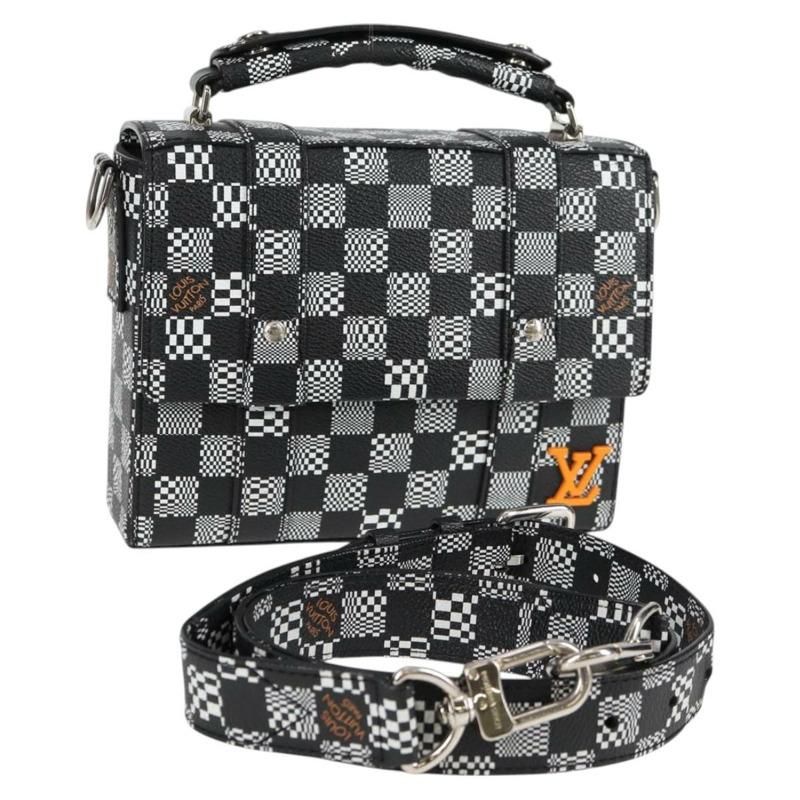【日本直送】路易威登 Damier Distorted Flap Soft Trunk Messenger Bag N50032 Auth 122429SM-0