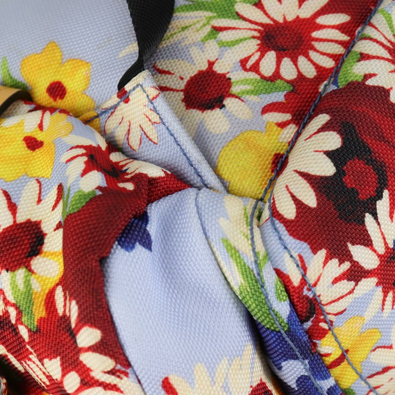 【日本直送】Miu Miu帆布雙肩包，淺藍/銀色，正品編號119229SAM-18