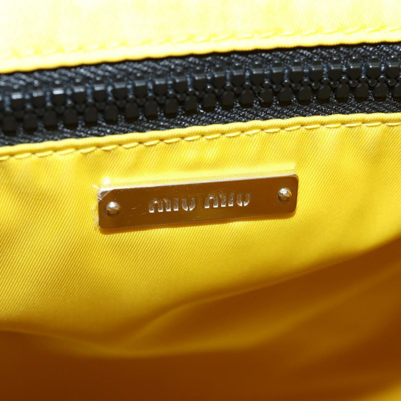 【日本直送】Miu Miu帆布雙肩包，淺藍/銀色，正品編號119229SAM-24