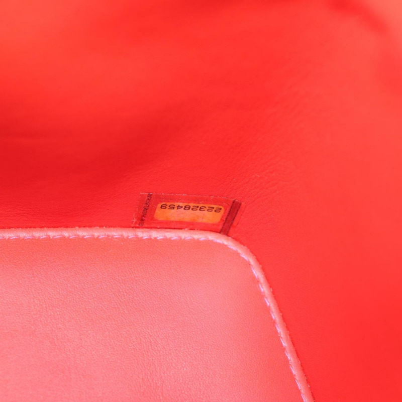 【日本直送】香奈兒 (CHANEL) Matelasse Vanity Pouch Enamel Pink Gold CC Auth 123518SAM-9