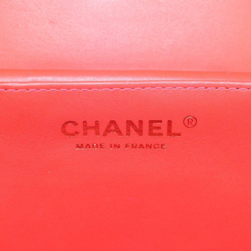 【日本直送】香奈兒 (CHANEL) Matelasse Vanity Pouch Enamel Pink Gold CC Auth 123518SAM-21