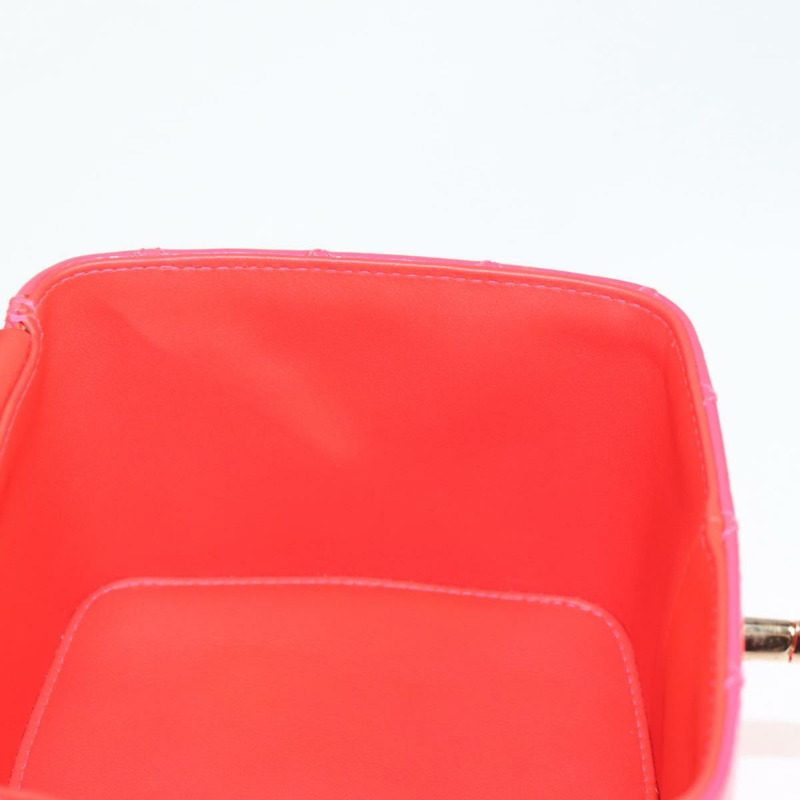 【日本直送】香奈兒 (CHANEL) Matelasse Vanity Pouch Enamel Pink Gold CC Auth 123518SAM-22