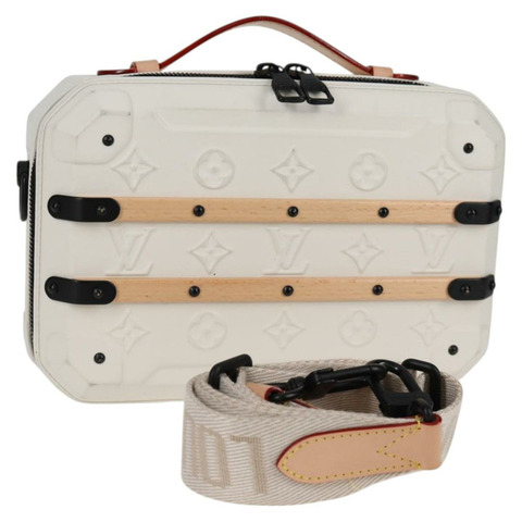 路易威登 Monogram Future Trunk 手提包 白色 M21950 LV 正品 126317SM
