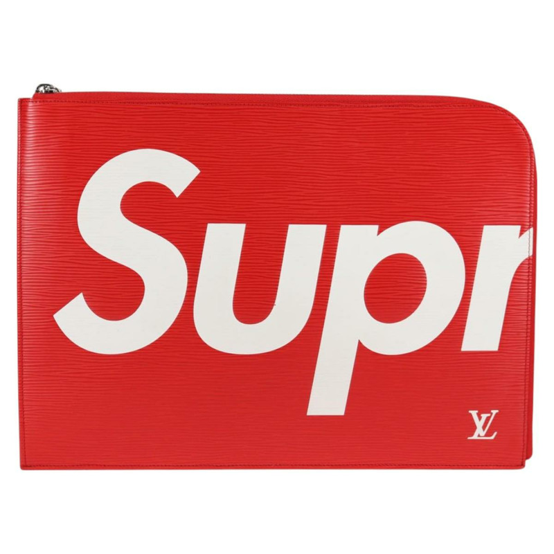 【日本直送】路易威登 Epi Supreme Pochette Jules GM 手袋 紅色 白色 M67722 正品 122842SM-12