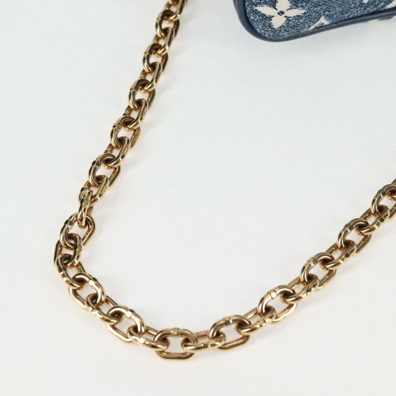 【日本直送】路易威登 Monogram Denim 方形手提包 藍色 LV 正品 MX471SM-8