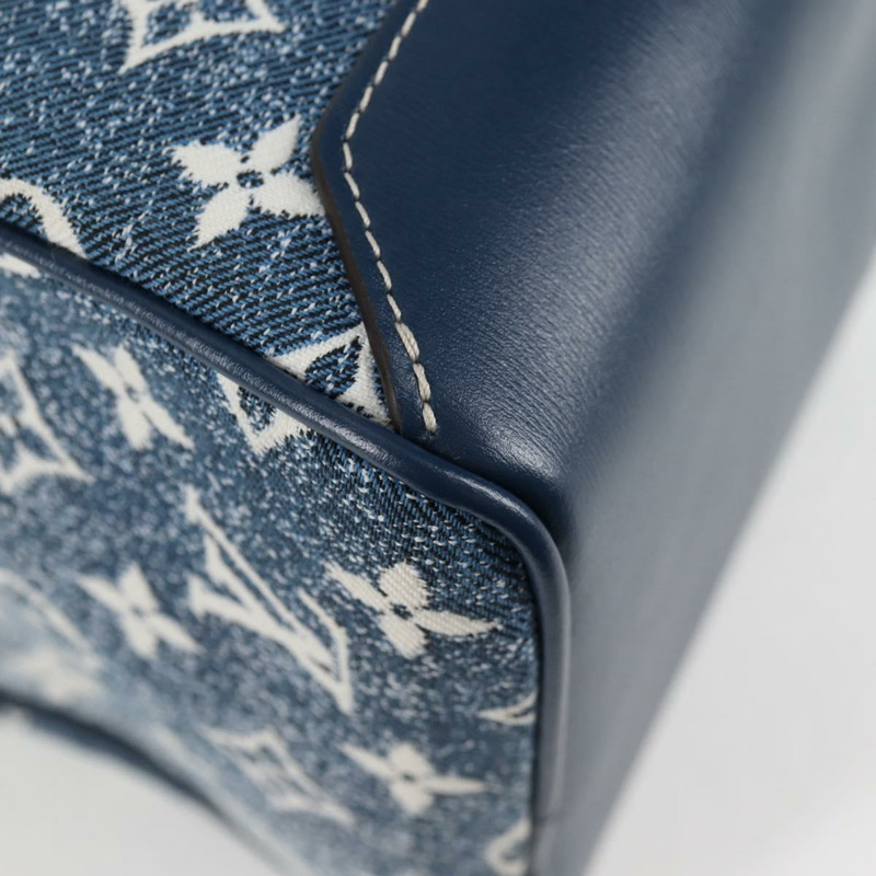 【日本直送】路易威登 Monogram Denim 方形手提包 藍色 LV 正品 MX471SM-14