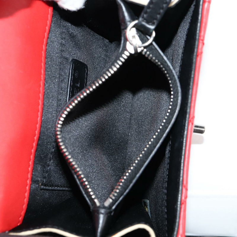 【日本直送】香奈兒 (CHANEL) 絎縫鏈條單肩包，羊皮材質，紅色，銀色雙C標誌，正品編號 127167SAM-10