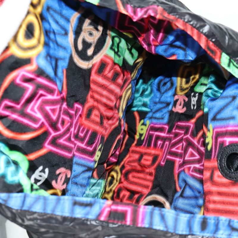 【日本直送】香奈兒 (CHANEL) 菱格紋鏈條肩背包，魚子醬紋皮革，黑色，CC標誌，正品編號127322SAM-10