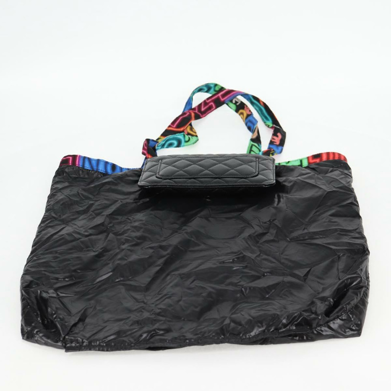 【日本直送】香奈兒 (CHANEL) 菱格紋鏈條肩背包，魚子醬紋皮革，黑色，CC標誌，正品編號127322SAM-21