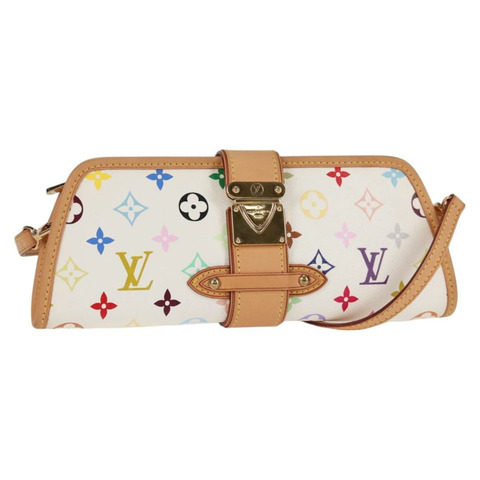 路易威登 (LOUIS VUITTON) 多彩 Shirley 單肩包 白色 M40049 LV 正品 127636SAV