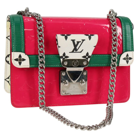 路易威登 Vernis Winewood PM 肩背包 Rose Pop M90443 LV Auth 127441SAM