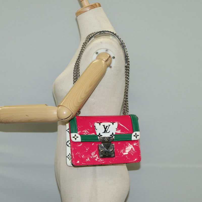 【日本直送】路易威登 Vernis Winewood PM 肩背包 Rose Pop M90443 LV Auth 127441SAM-24