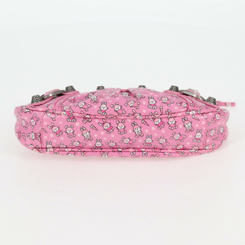 【日本直送】BALENCIAGA luka Goal 手袋 皮革 2way 粉紅色銀色 695814 正品 126245SM-4